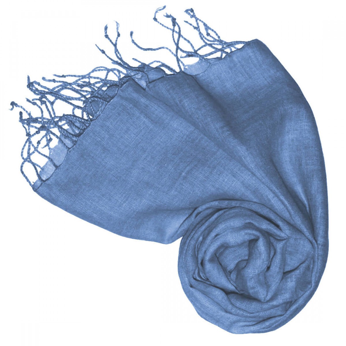 Light blue linen scarf on sale