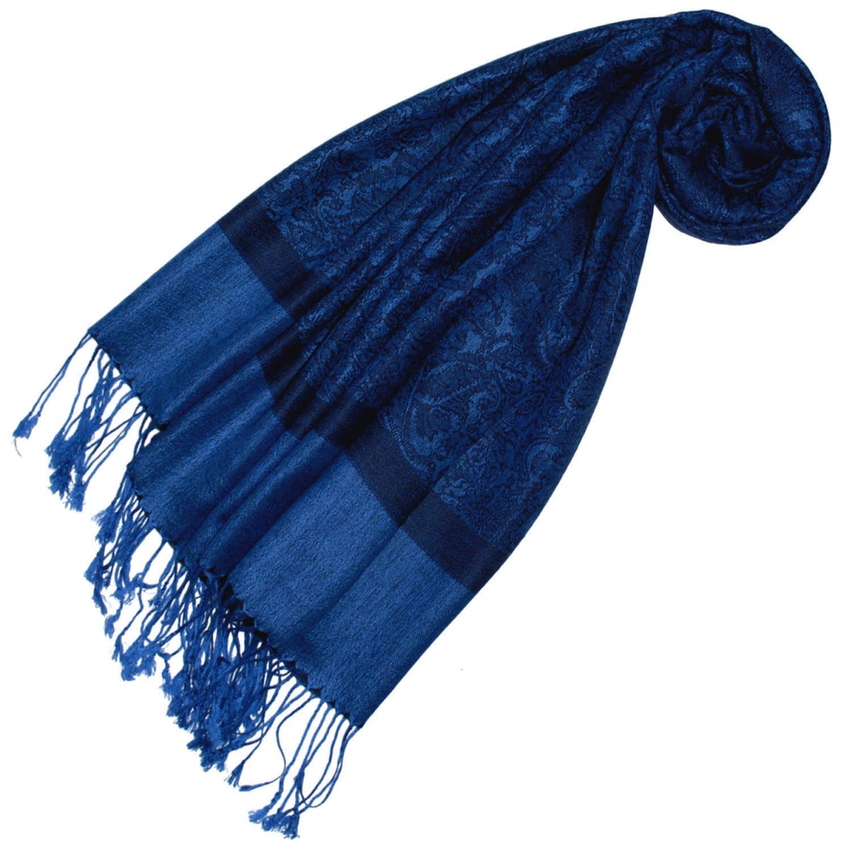 Blue outlet black scarf
