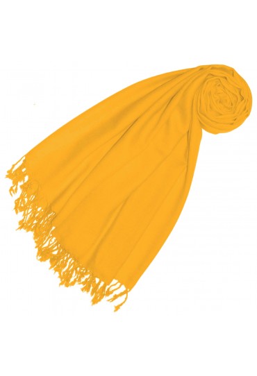 Cashmere + wool scarf yellow monochrome LORENZO CANA