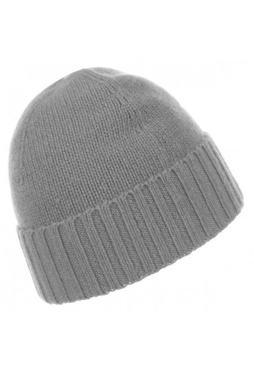 Cap 100% Cashmere Uni Grey Silver Steel LORENZO CANA