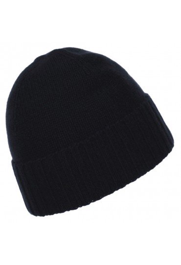 Cap 100% Cashmere Uni Black Anthracite LORENZO CANA