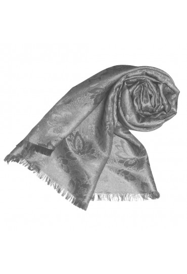 Shawl Viscose Silk Paisley Silver For Women LORENZO CANA