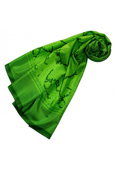 Tuch Damen Hahnentritt Paisley Grün Heliogrün LORENZO CANA
