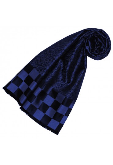 Blue silk scarf for woman LORENZO CANA