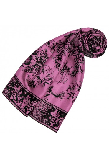 Silk Scarf Pink Floral LORENZO CANA