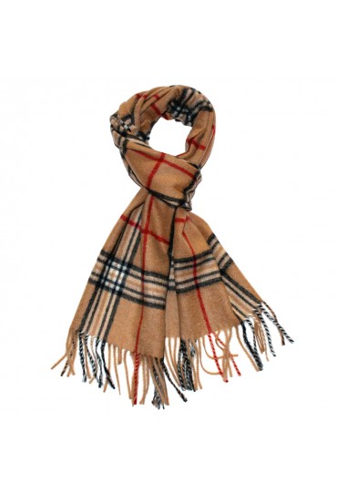Mister's Shawl Cashmere Comfy Brown Black LORENZO CANA 