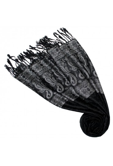 mens scarf Modal Rosé-white Black LORENZO CANA