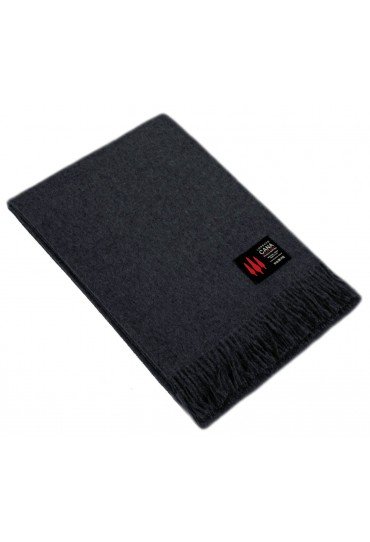 Blanket 100% alpaca dark grey LORENZO CANA