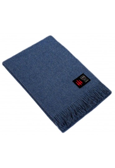 Blanket 100% Alpaca Notting-Hill-Blue LORENZO CANA