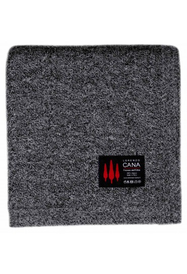 Alpaca blanket grey black LORENZO CANA