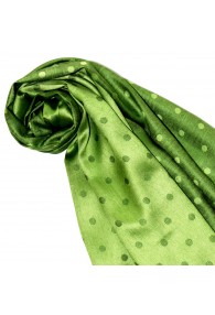 Women's Shawl Silk Viscose Polka Dot Green Dark Green LORENZO CANA