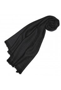 Cashmere Scarf plain Night Gray LORENZO CANA