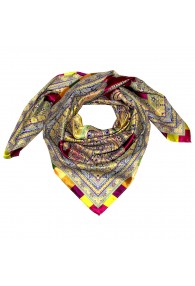 Scarf for men multicoloured silk Floral LORENZO CANA