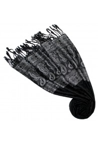 mens scarf Modal Rosé-white Black LORENZO CANA