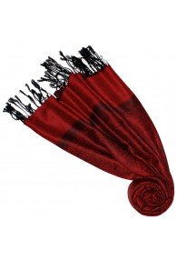 Men's Scarf Modal Paisley Purple Black LORENZO CANA