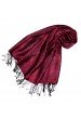 Pashmina 100% Modal Paisley beere bordeaux weinrot LORENZO CANA