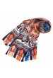 Women's Shawl Silk Orange Blue Red LORENZO CANA