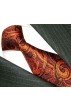 Orange tie paisley bordeaux LORENZO CANA