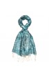 Scarf mens shawl light blue