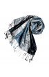 Pashmina 100% Seide Paisley rostbraun grau braun LORENZO CANA