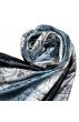 Pashmina 100% Seide Paisley rostbraun grau braun LORENZO CANA