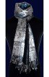 Pashmina 100% Seide Paisley rostbraun grau braun LORENZO CANA