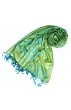 Herren Schal 100% Viskose Paisley türkis limone blau gelb LORENZO CANA