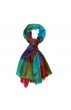Pashmina 100% Kaschmir Karo türkis lila orangerot grün LORENZO CANA