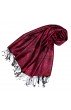Schaltuch 100% Modal Paisley beere bordeaux weinrot LORENZO CANA