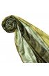 Pashmina 100% Seide Paisley rostbraun grau braun LORENZO CANA