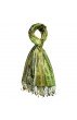 Pashmina 100% Seide Paisley rostbraun grau braun LORENZO CANA