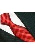 Neck Tie 100% Silk Checkered Red White LORENZO CANA