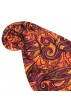Herrenschaltuch Damen Baumwolle Seide Paisley violett orange LORENZO CANA