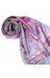 Seidenschal Damen rosa gelb Paisley LORENZO CANA