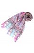 Seidenschal Damen rosa gelb Paisley LORENZO CANA