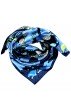 Tuch für Damen blau dunkelblau grün Seide Floral LORENZO CANA