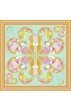 Tuch Herren 100% Seide aqua senf pink Floral LORENZO CANA