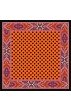 Tuch Herren 100% Seide orange schwarz violett Punkte LORENZO CANA
