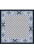 Tuch Herren 100% Seide silber schwarz blau grau Punkte LORENZO CANA