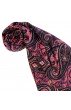 Herrenschaltuch Damen Baumwolle Seide Paisley rosa violett LORENZO CANA