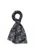 Schaltuch Damen Paisley grau schwarz LORENZO CANA