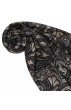Herrenschaltuch Damen Baumwolle Seide Paisley braun grau LORENZO CANA