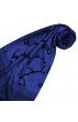 Tuch Damen Hahnentritt Paisley Blau Schwarz