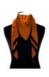 Herrentuch Hahnentritt Paisley Orange Schwarz LORENZO CANA