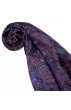 Seidenschal Damen violett rosa hellblau Paisley LORENZO CANA