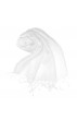 Herrenschal 100% Leinen Unifarben creme weiss LORENZO CANA
