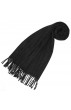 Mens neck scarf cashmere black