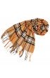 Mens scarf soft gray black white 
