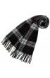Mens shawl black red white LORENZO CANA