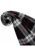 Mens scarf red black white checked